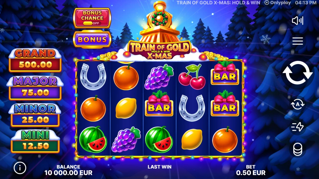 Train of Gold xmas Hold and Win - Base Game